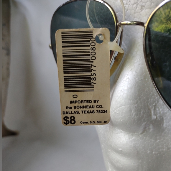 Retro Bonneau USA Silver Frame Aviator Sunglasses NWT EUC! L👀K! - Picture 7 of 15
